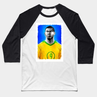 Ronaldo Nazário- R9 -  Brazil Football Artwork Baseball T-Shirt